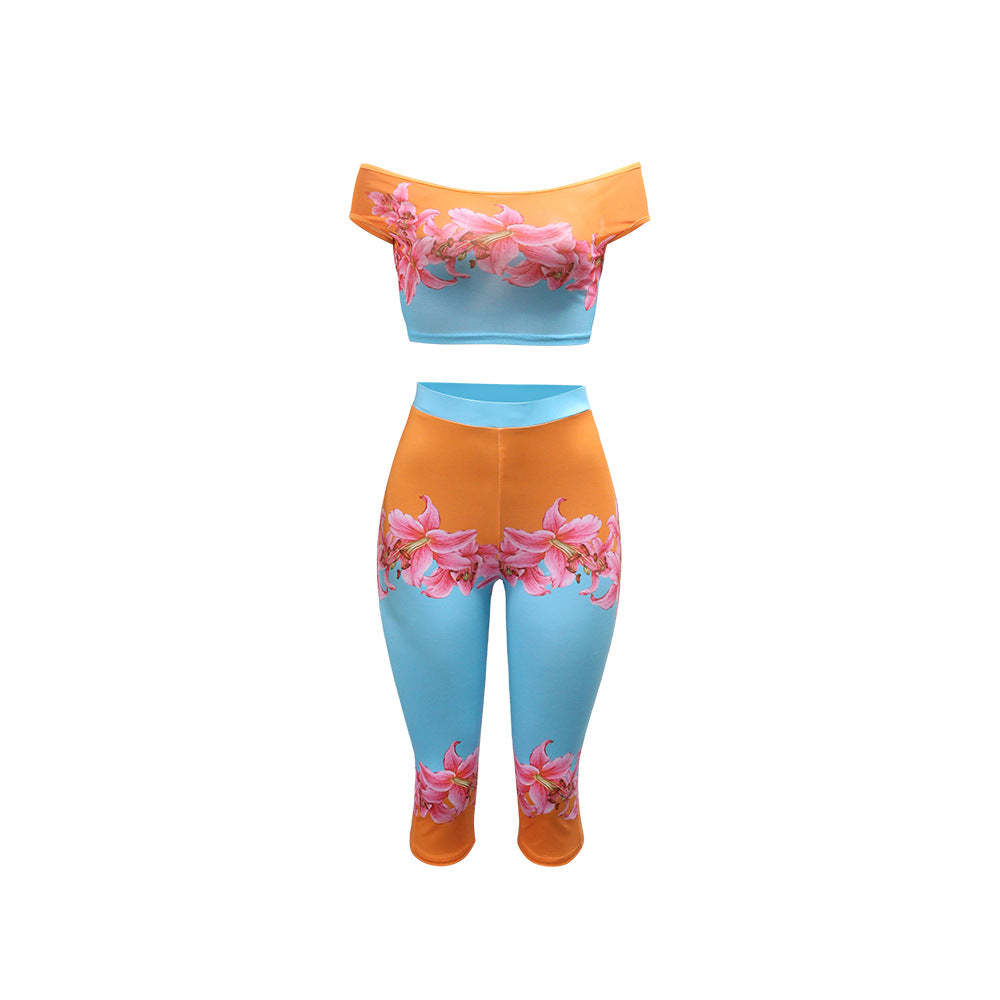 Pink Paradise Capri Set.