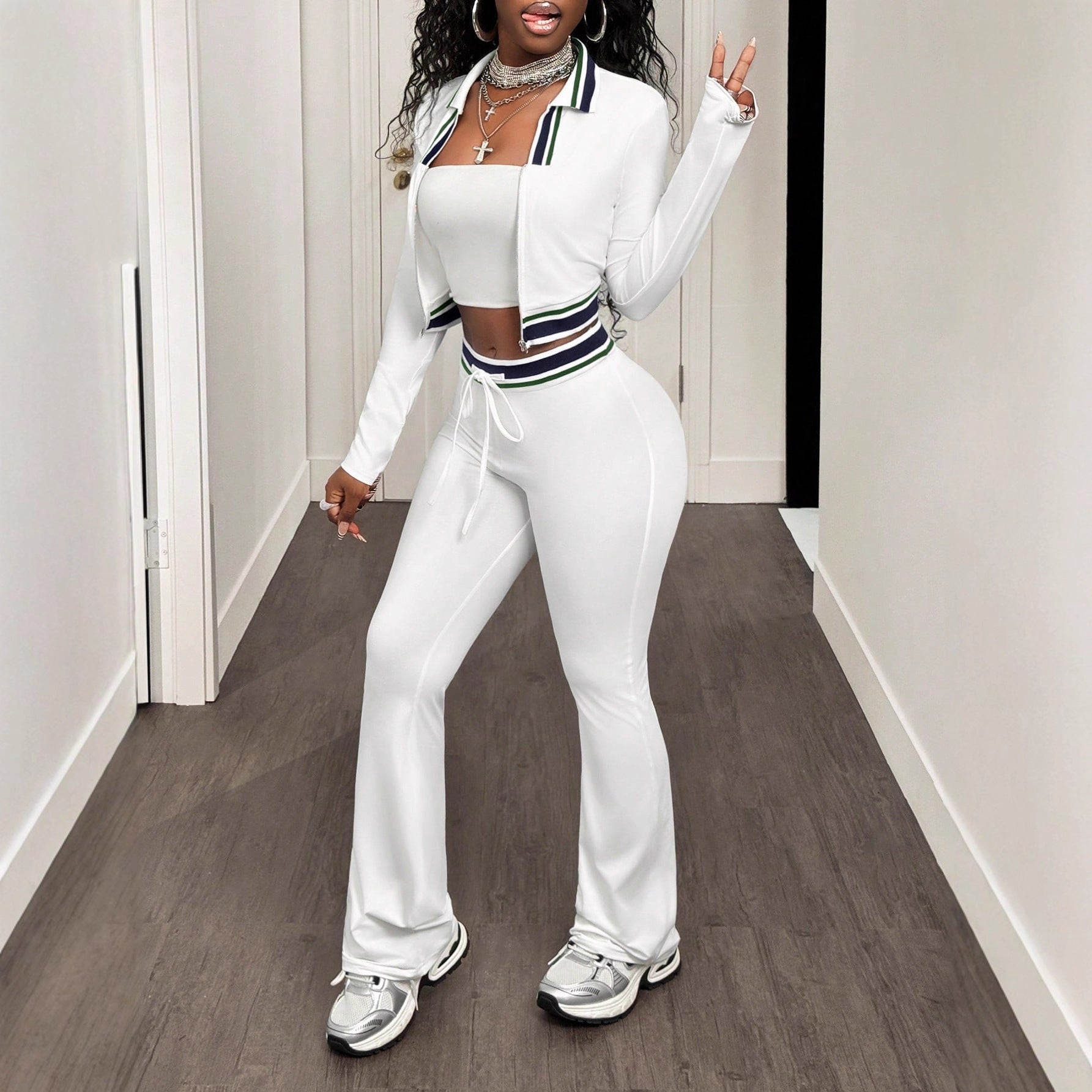 Ivory Luxe Tracksuit