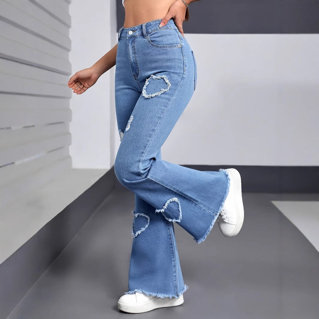 Y2K Love Flare Denim