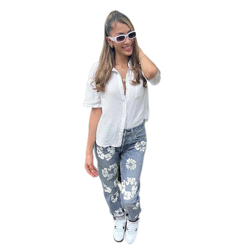 Miracle White Blossom Denim
