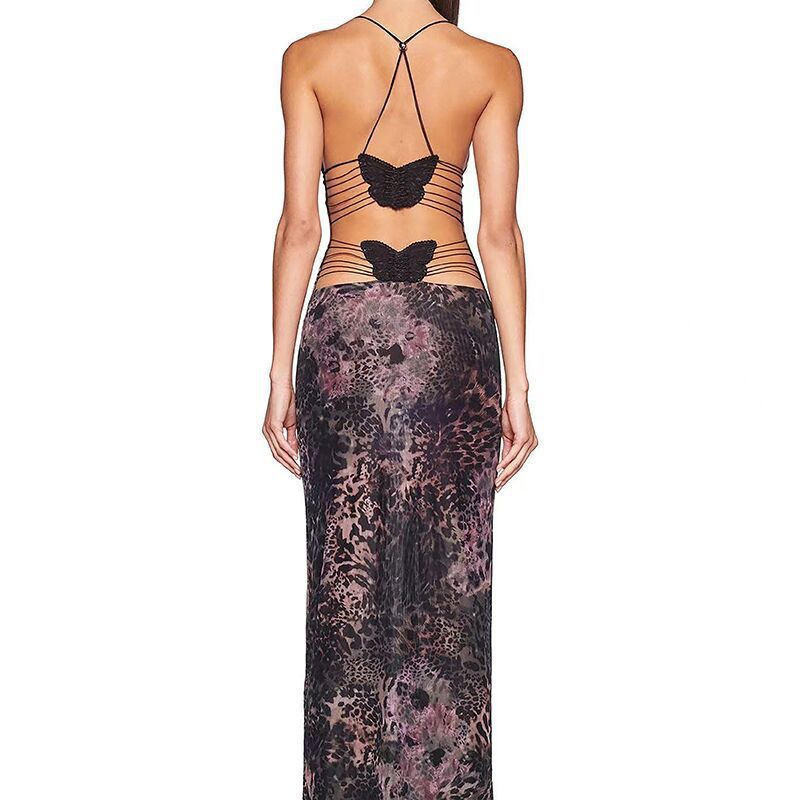 Rosé Garden Strappy Dress