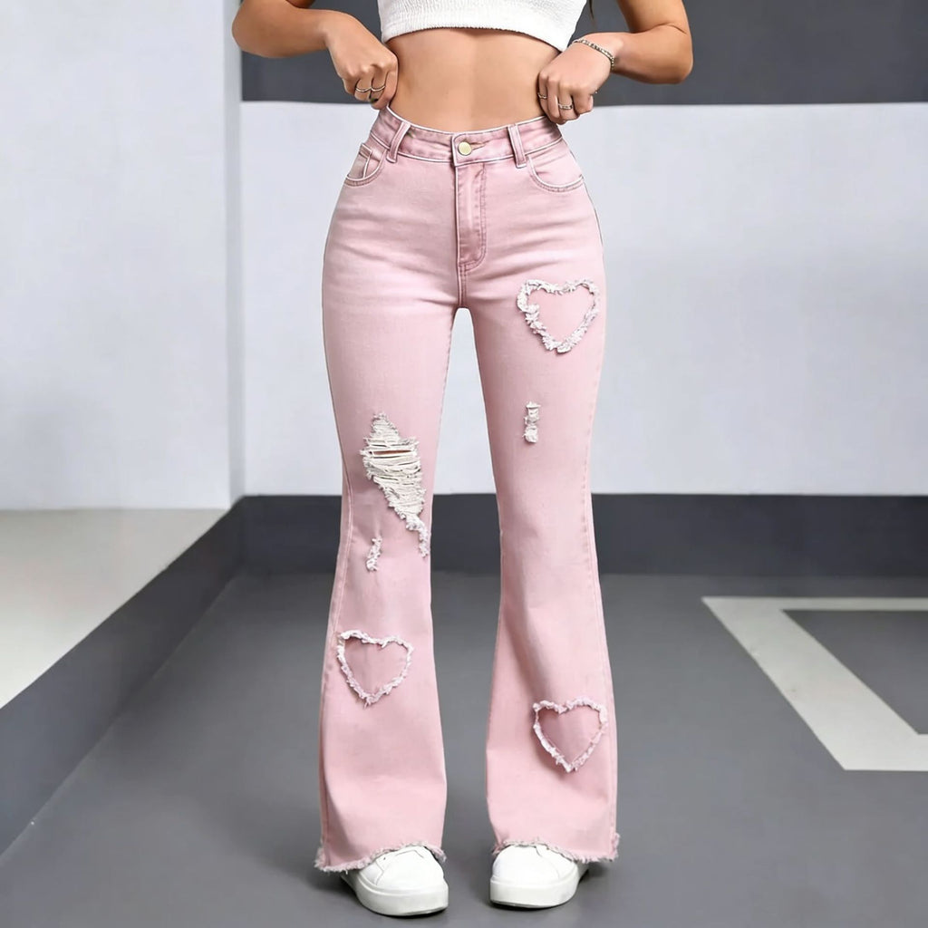 Y2K Love Flare Denim