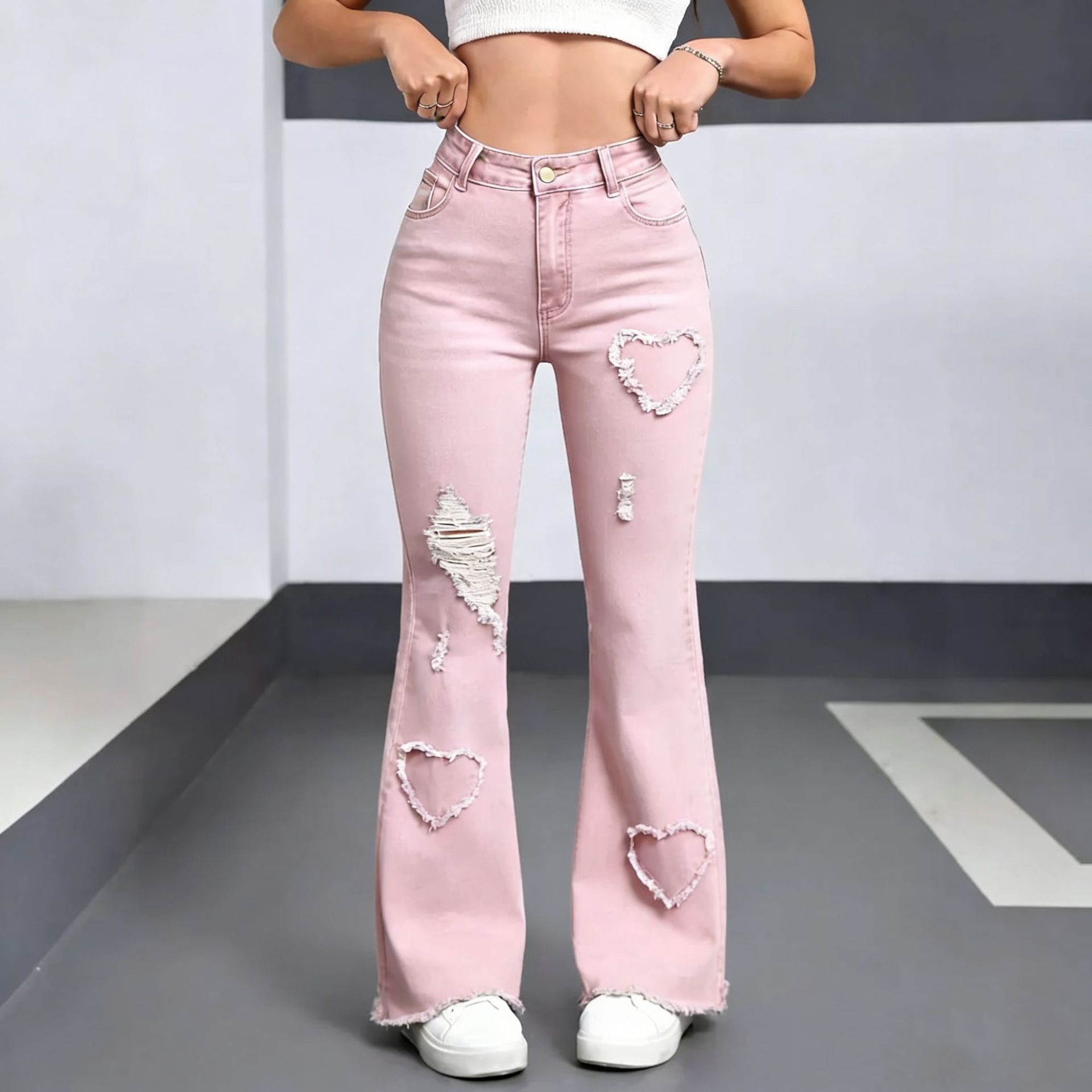 Y2K Love Flare Denim