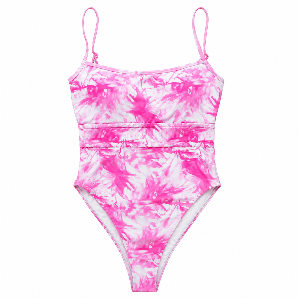 : Pink Cloud One-Piece Swimsuit