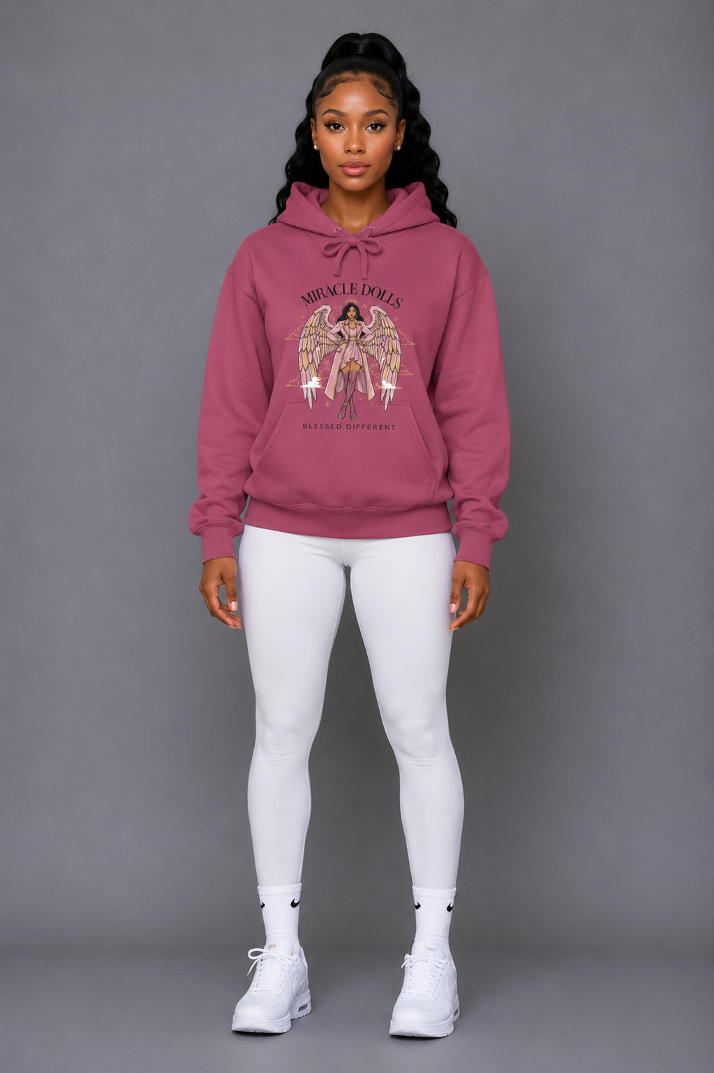 Angel Girl Graphic Hoodie — Blessed