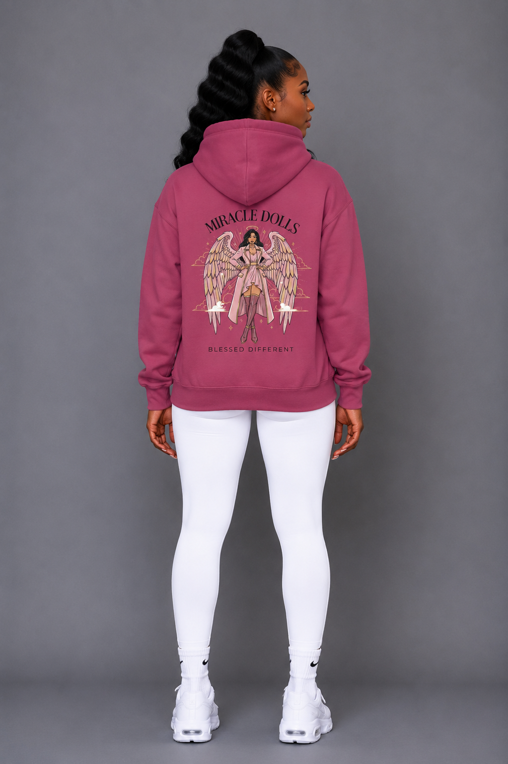 Angel Girl Graphic Hoodie — Blessed
