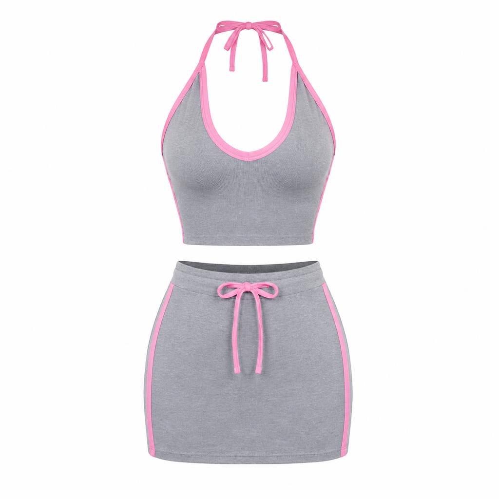 Pretty In Pink Skirt Set