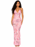 Rosé Garden Strappy Dress