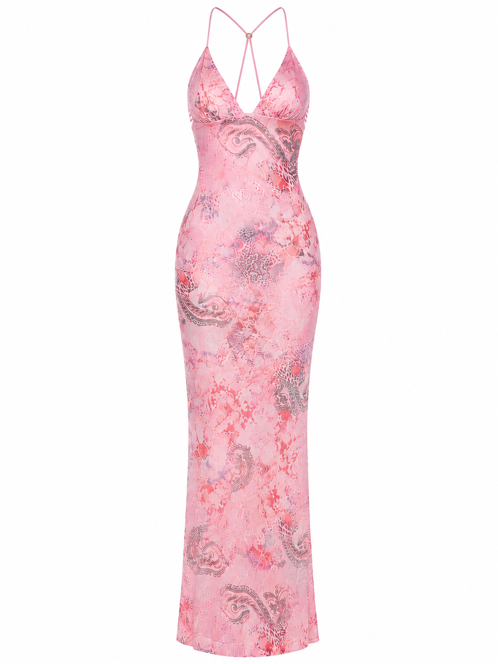 Rosé Garden Strappy Dress