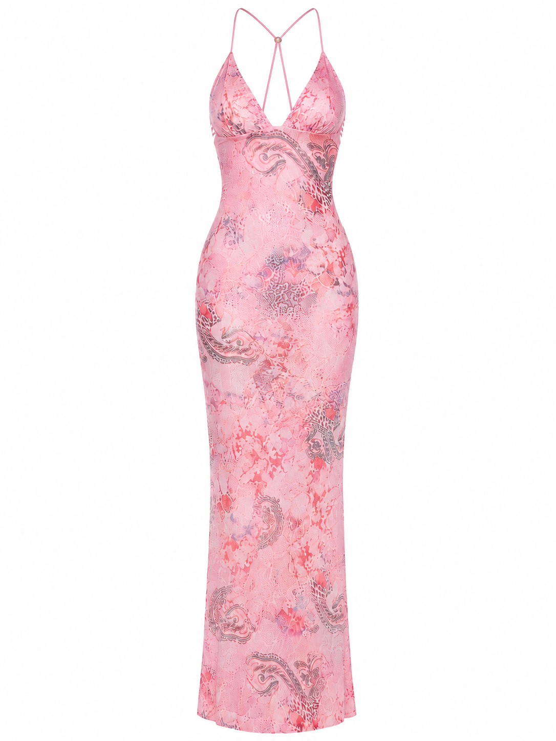 Rosé Garden Strappy Dress