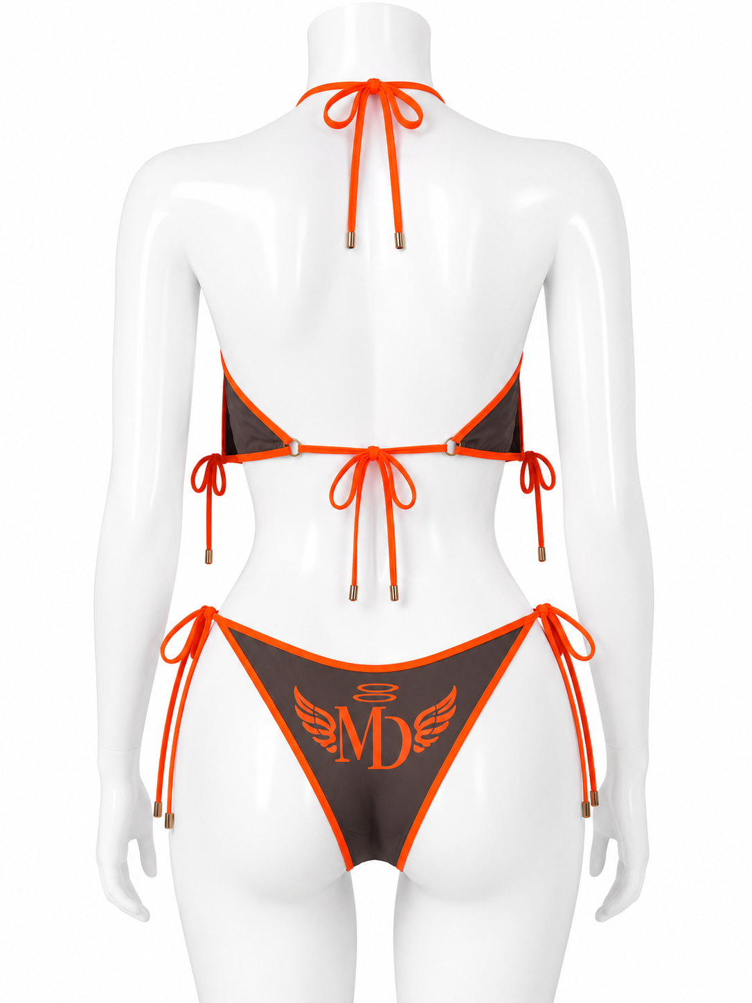 MD Signature String Bikini Set – Brown & Orange (Pre-Order)