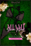 🖤 Midnight Doll Monokini — Miami Swim Week Edition ✨