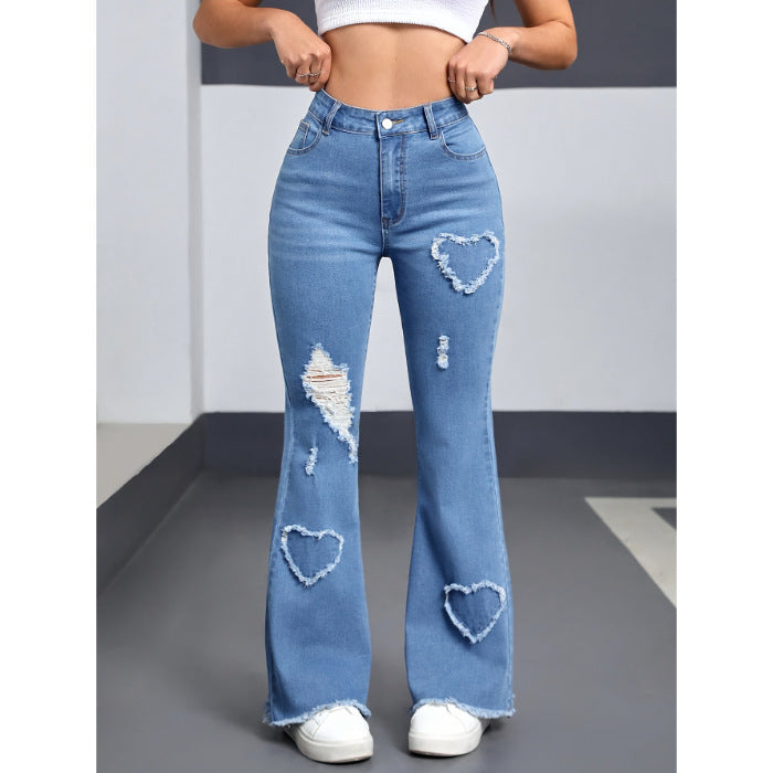 Y2K Love Flare Denim