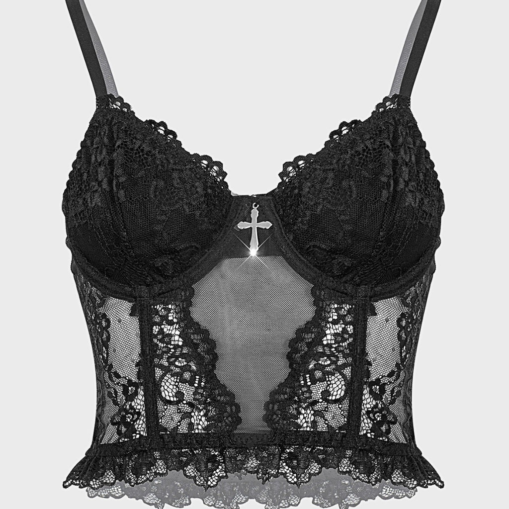 Seductive Lace & Mesh Bralette