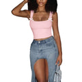 Miracle Pink Tie-Strap Top