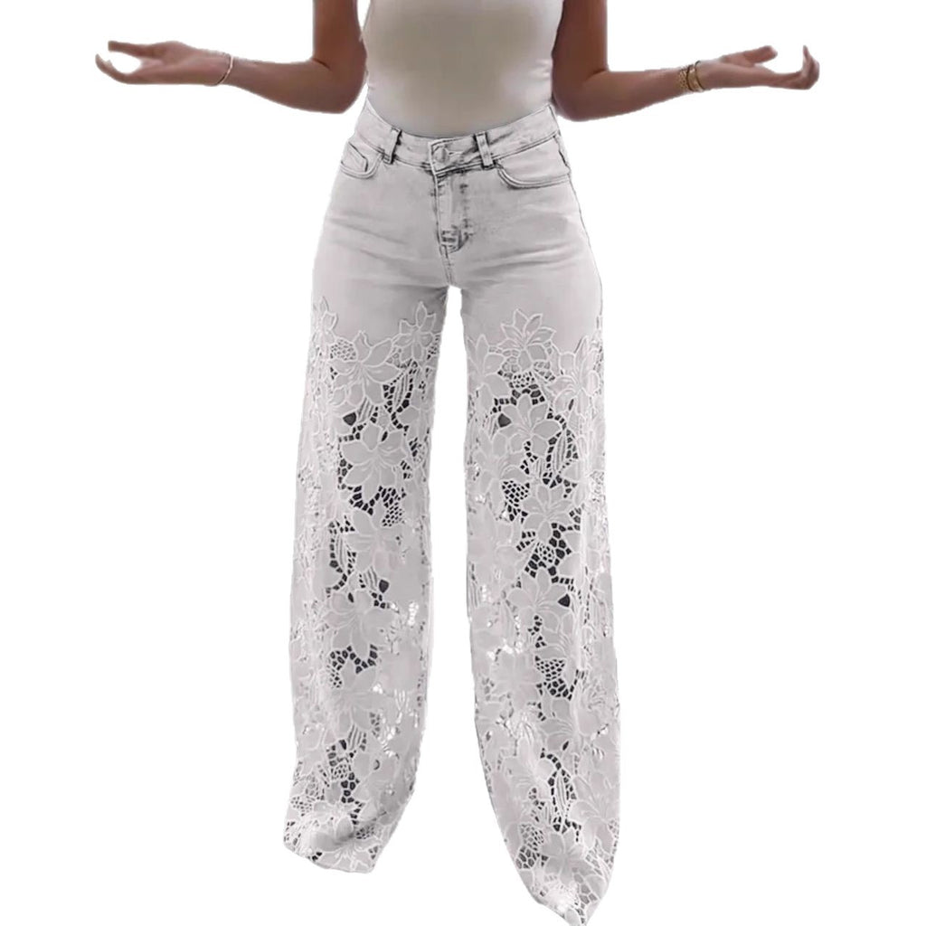 Trendy Luxe Lace Jeans